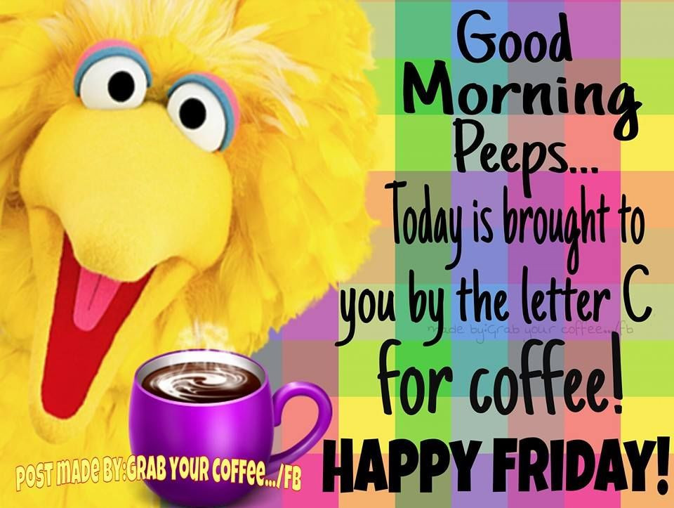 Funny Friday Morning Quotes
 Good Morning Peeps Happy Friday s and