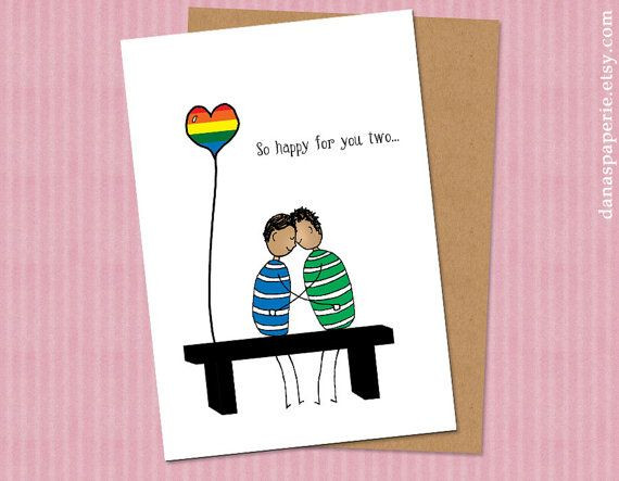 Funny Gay Birthday Cards
 Pin on Hand drawn Greeting Cards