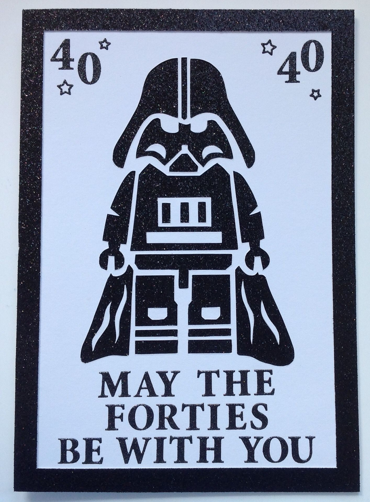 Funny Happy Birthday Signs
 Star Wars 40th Birthday Card …