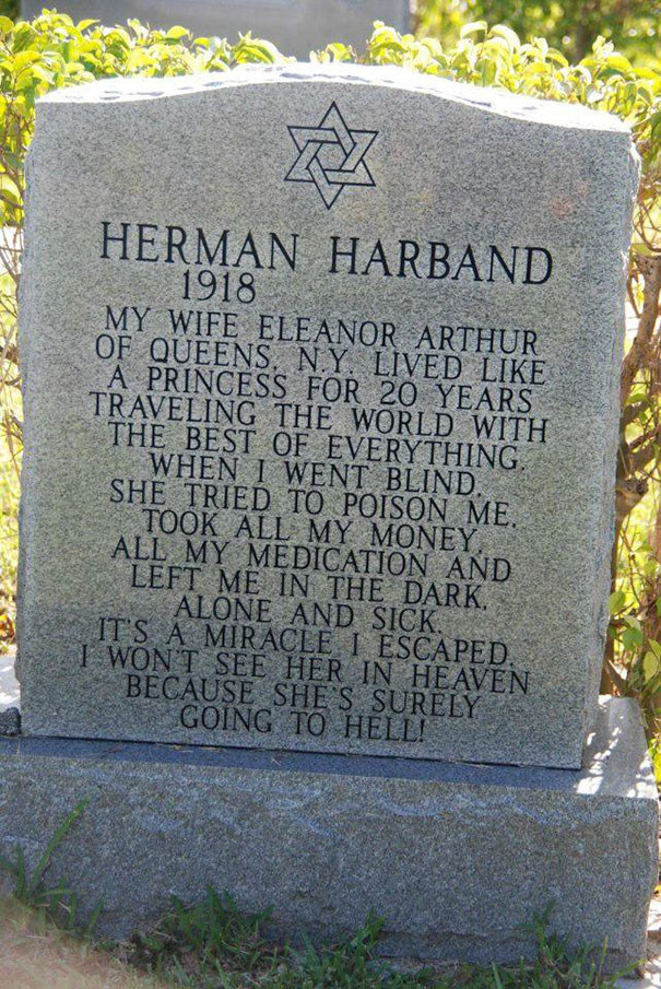 Funny Headstone Quotes
 50 Brilliant Tombstones By People Whose Sense Humor