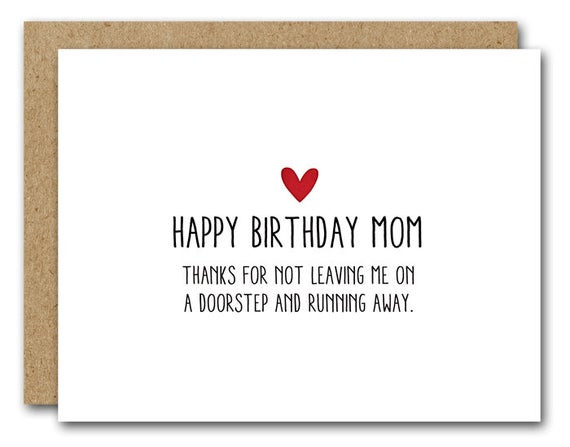 Funny Mom Birthday Cards
 PRINTABLE Mom Birthday Card Funny Mom Card INSTANT DOWNLOAD
