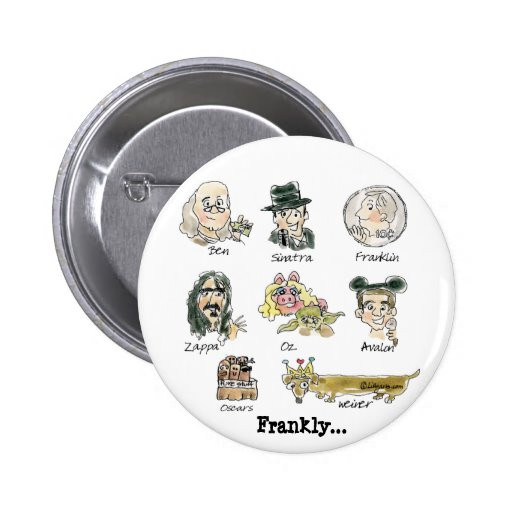 Funny Pins
 Funny Cartoon Famous Franks Round Lapel Pin