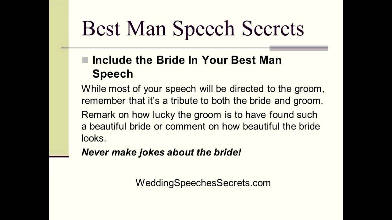 Funny Quotes To Start A Speech
 How To Write Your Funny Best Man Speech 6 Secrets For