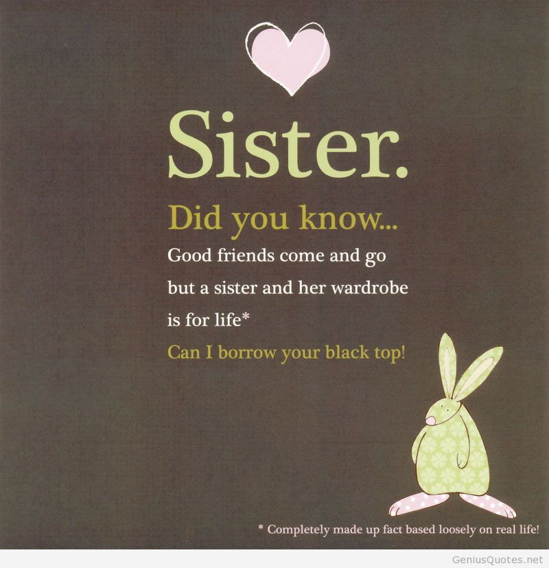 Funny Sister Birthday Wishes
 BIRTHDAY QUOTES FOR SISTER FUNNY image quotes at relatably