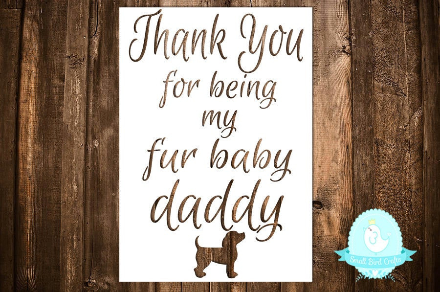 Fur Baby Quotes
 Fathers Day Paper Cutting Template Fur Baby Daddy Dog