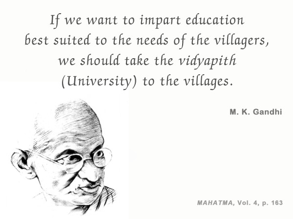 Gandhi Quotes On Education
 Mahatma Gandhi Forum Thought For The Day EDUCATION