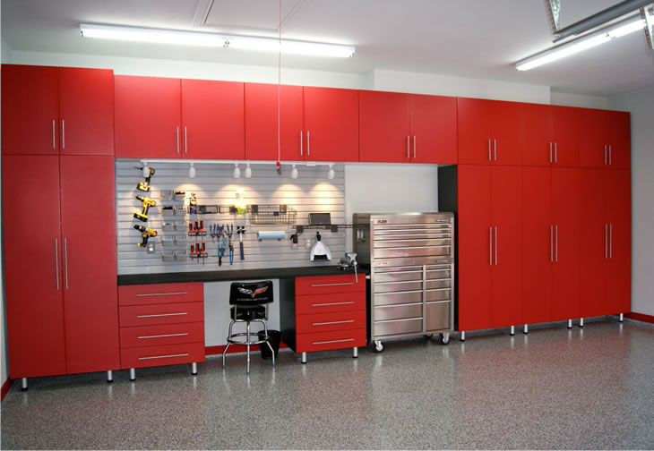Garage Organization Ikea
 Red Ikea cabinets for garage
