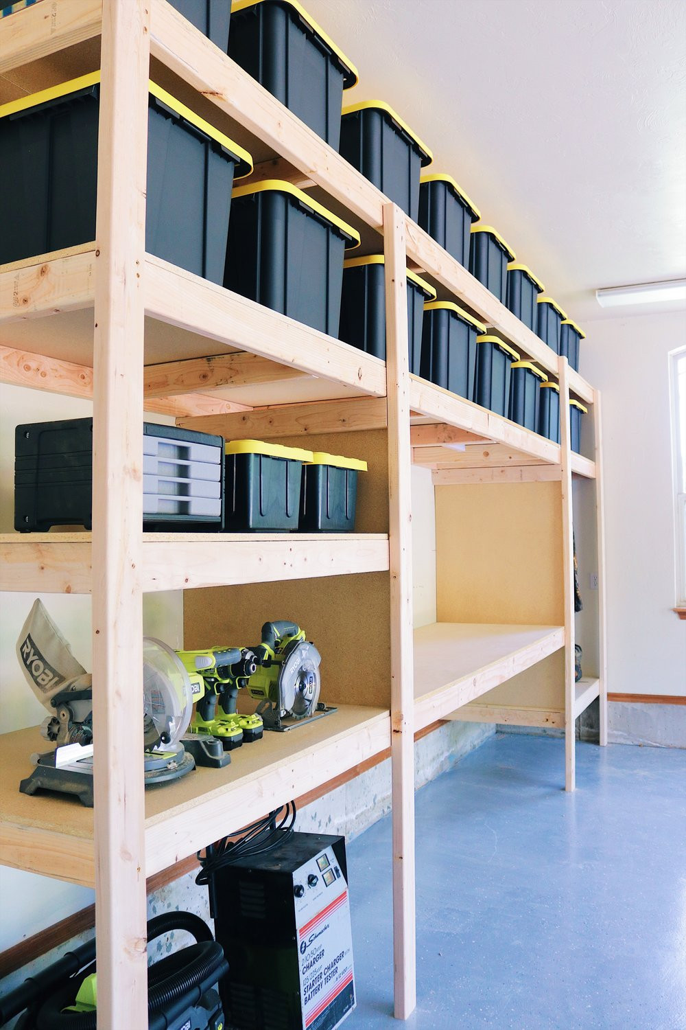 Garage Organization Plan
 DIY Garage Shelves — Modern Builds
