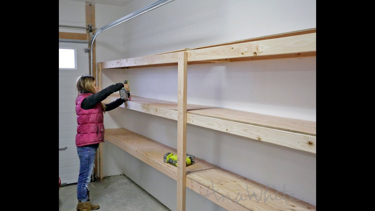 Garage Organization Plan
 How to Build Garage Shelving Easy Cheap and Fast