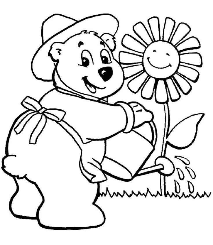 Garden Coloring Pages For Kids
 17 Best images about gardening coloring pages on Pinterest