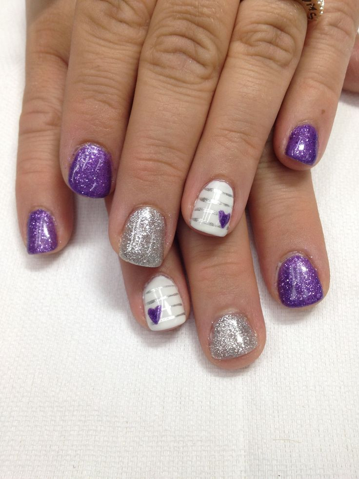 Gel Acrylic Nail Ideas
 Best 25 Purple nail designs ideas on Pinterest