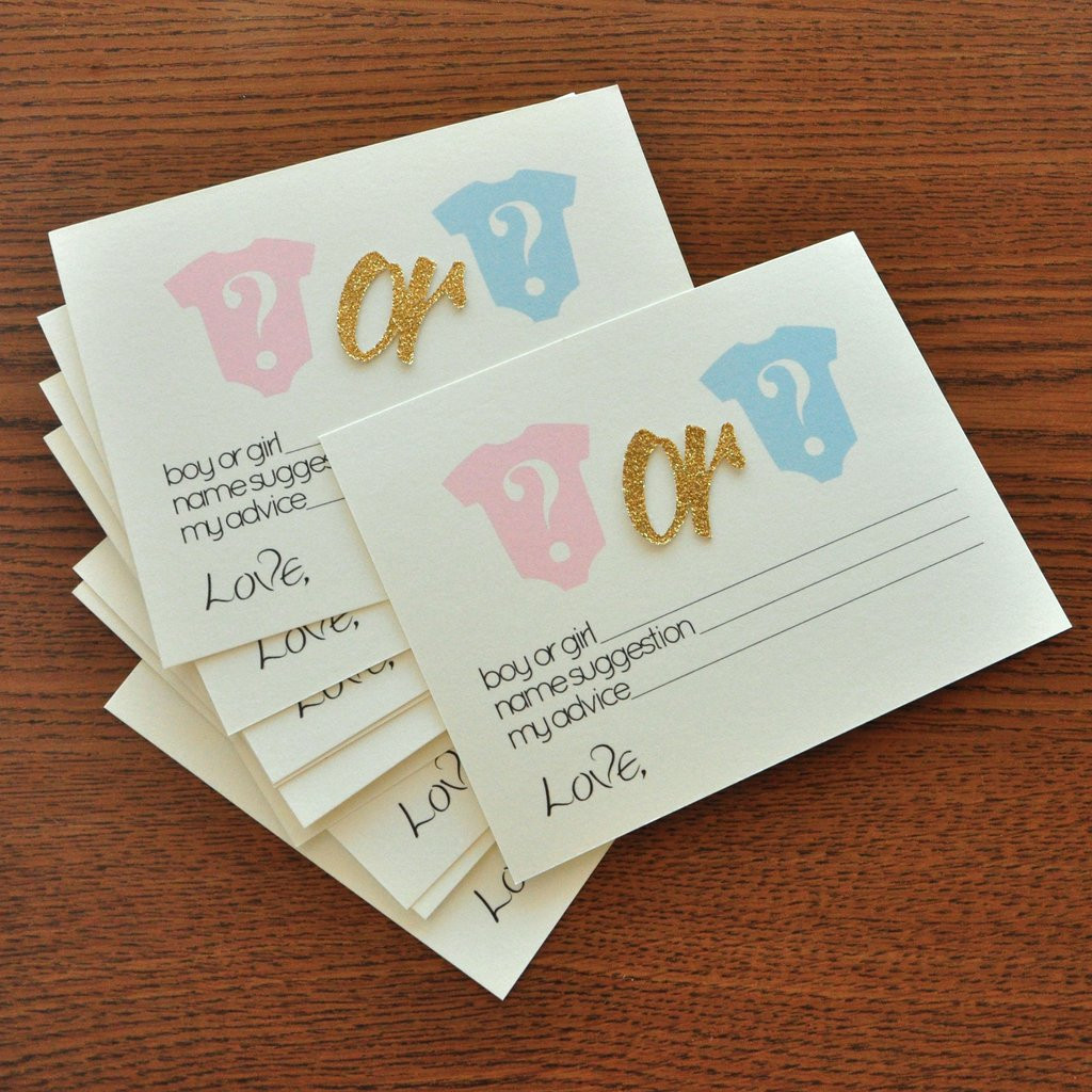 Gender Party Reveal Ideas
 Gender Reveal Party Prediction Cards 10CT Ships in 1 3