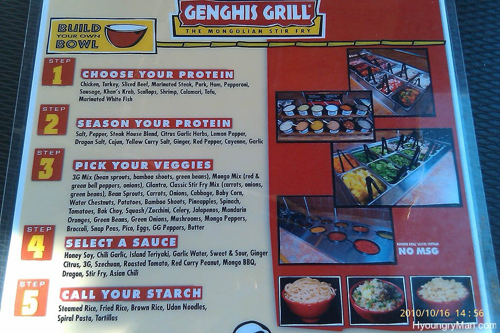 Genghis Grill Sauces
 Genghis Grill of Franklin Is A No Frills Tasty Mongolian