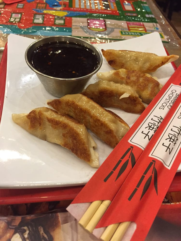 Genghis Grill Sauces
 Chicken Pot Stickers w Sweet Sauce Yelp
