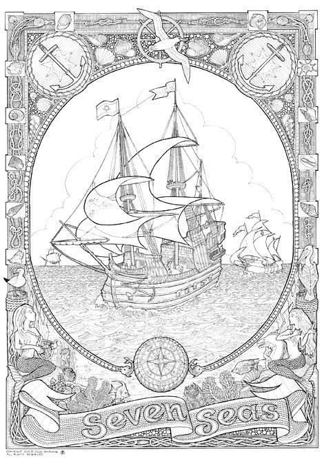 Giant Coloring Books For Adults
 Giant posters Coloring and Sailing ships on Pinterest