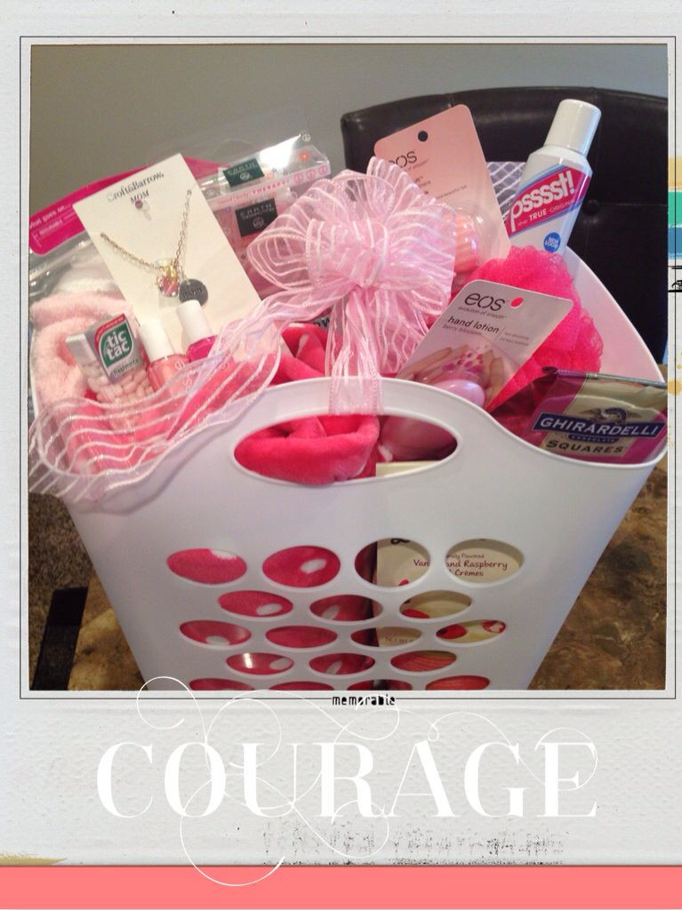 Gift Basket Ideas For Breast Cancer Patient
 Breast cancer basket This t has some essentials for