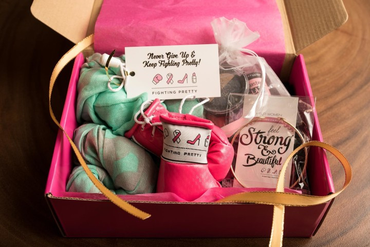 Creative Gift Basket for Breast Cancer Patients