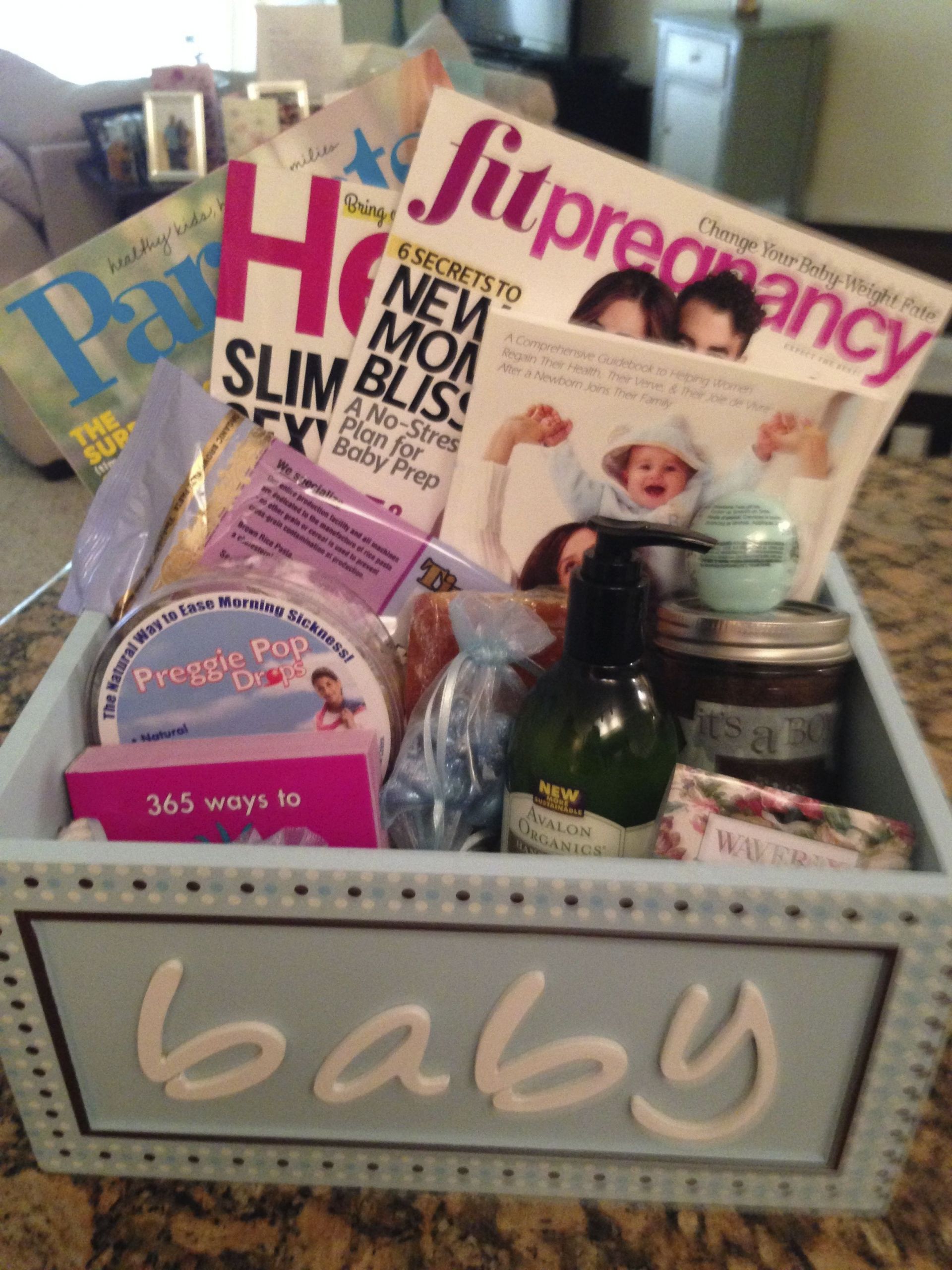 Gift Basket Ideas For Expecting Mom
 The perfect pregnancy t basket Filled with magazines