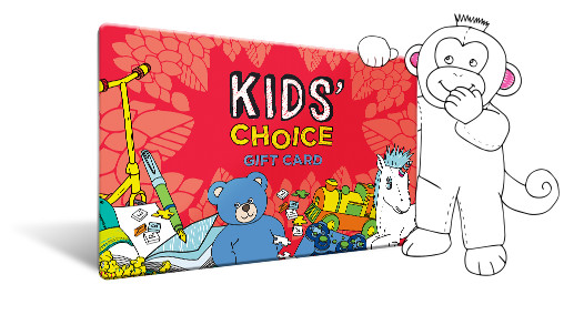 Gift Card For Kids
 Kids Choice Kids Choice Gift Cards and Vouchers for