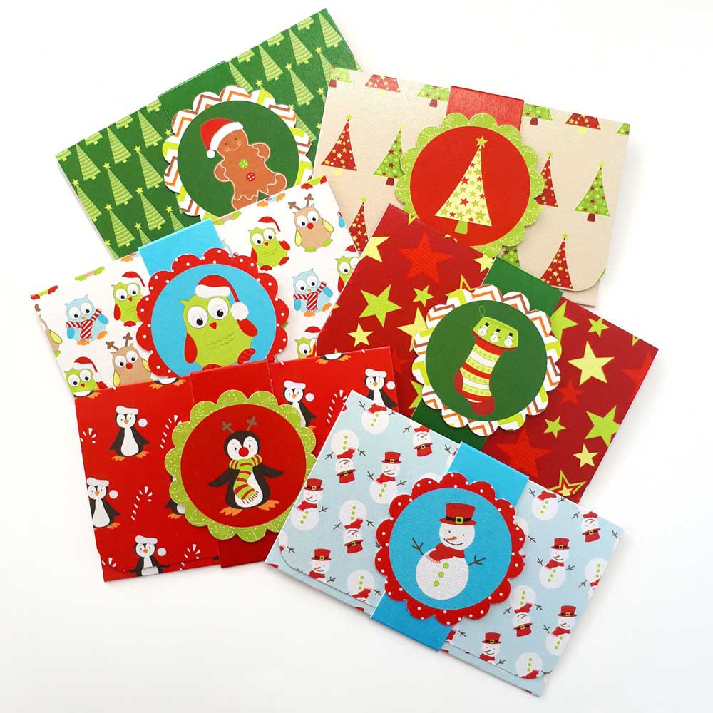 Gift Card For Kids
 Kids Christmas Holiday Gift Card or Money Holders