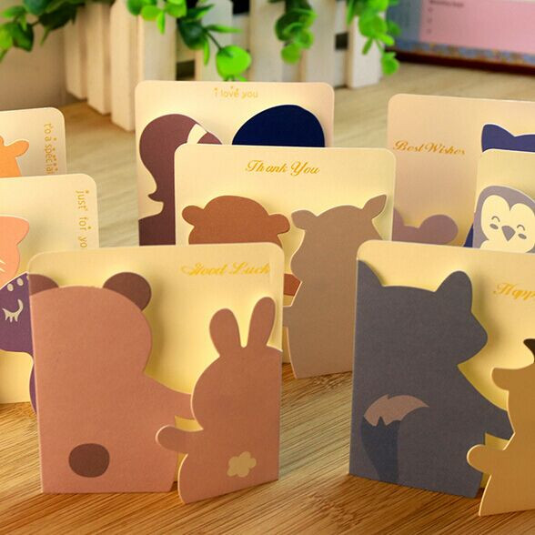 Gift Card Ideas For Kids
 Cute Animal Small Gift Cards Creative Mini Greeting Cards