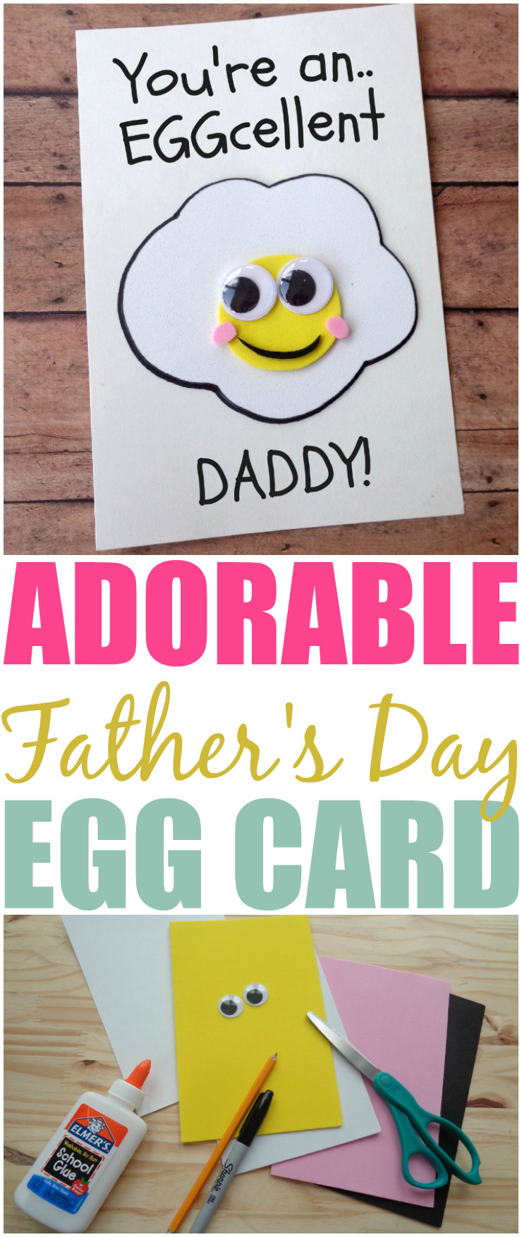 Gift Card Ideas For Kids
 DIY Father s Day Card You re An EGGcellent Daddy