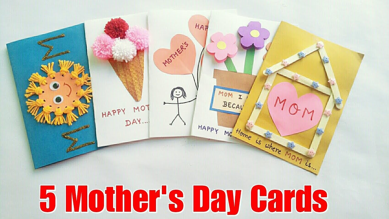 Gift Card Ideas For Kids
 5 Special DIY Mother s Day Cards Ideas for Kids Mother s