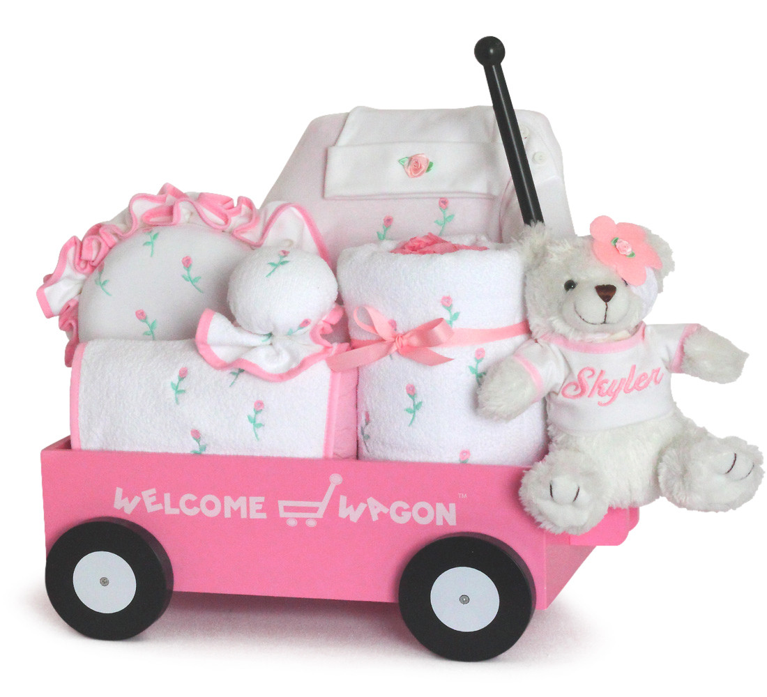Gift Ideas Baby Girl
 Baby Girl Gift Pretty in Pink Wel e Wagon