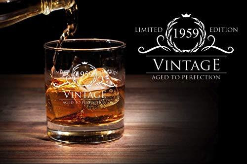 Gift Ideas For 60 Year Old Mother
 1959 60th Birthday Gifts for Women and Men Whiskey Glass