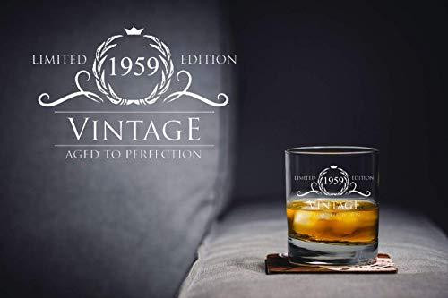 Gift Ideas For 60 Year Old Mother
 1959 60th Birthday Gifts for Women and Men Whiskey Glass