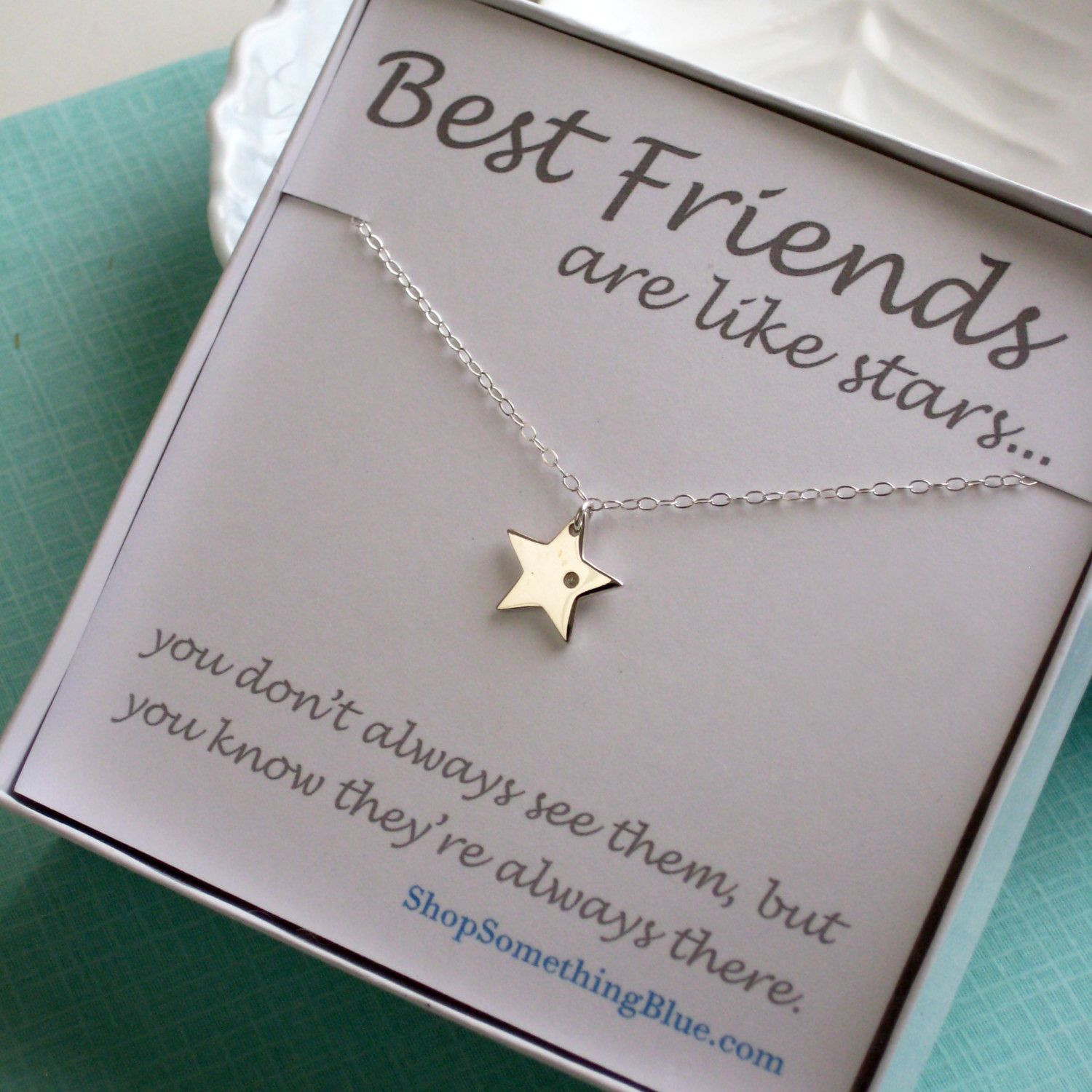 Gift Ideas For Best Friends
 Diamond & Star Necklace Genuine Diamond and by