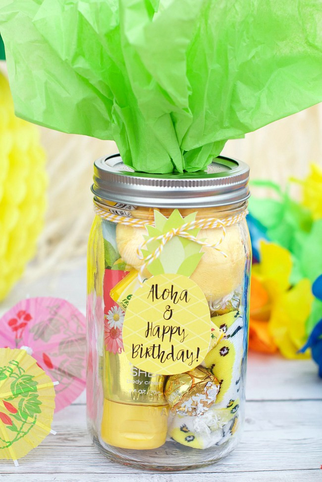 Gift Ideas For Birthday
 Cute Pineapple Themed Birthday Gift Idea – Fun Squared