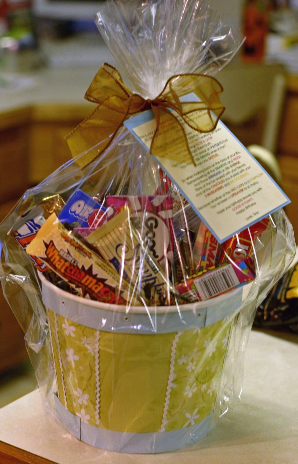 Gift Ideas For Birthday
 Birthday Basket with very cute poem about turning 40