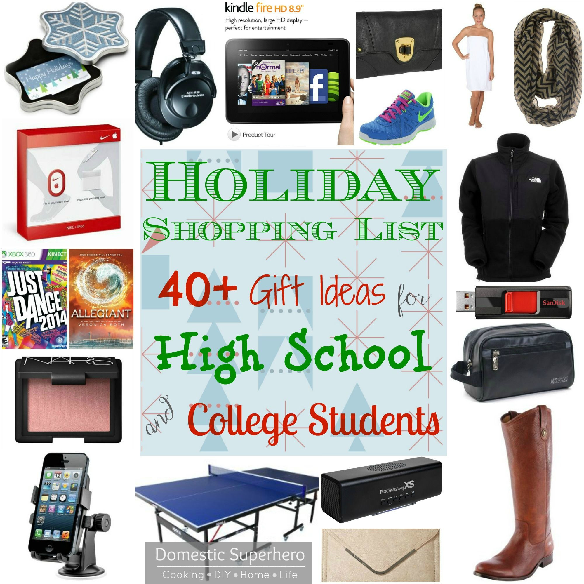Gift Ideas For College Girls
 Holiday Shopping List 40 Gift Ideas for High School and