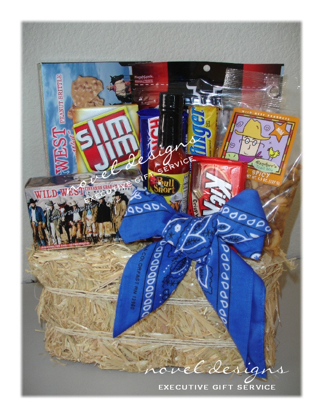 Gift Ideas For Cowboys
 Custom Wild West Cowboy Gift Basket Birthday