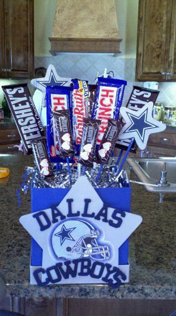 Gift Ideas For Cowboys
 Items similar to Dallas Cowboys Candy Bouquet on Etsy