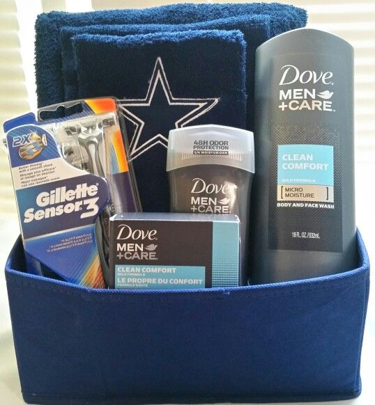 Gift Ideas For Cowboys
 Dallas Cowboys towel set and Dove Men Care $45