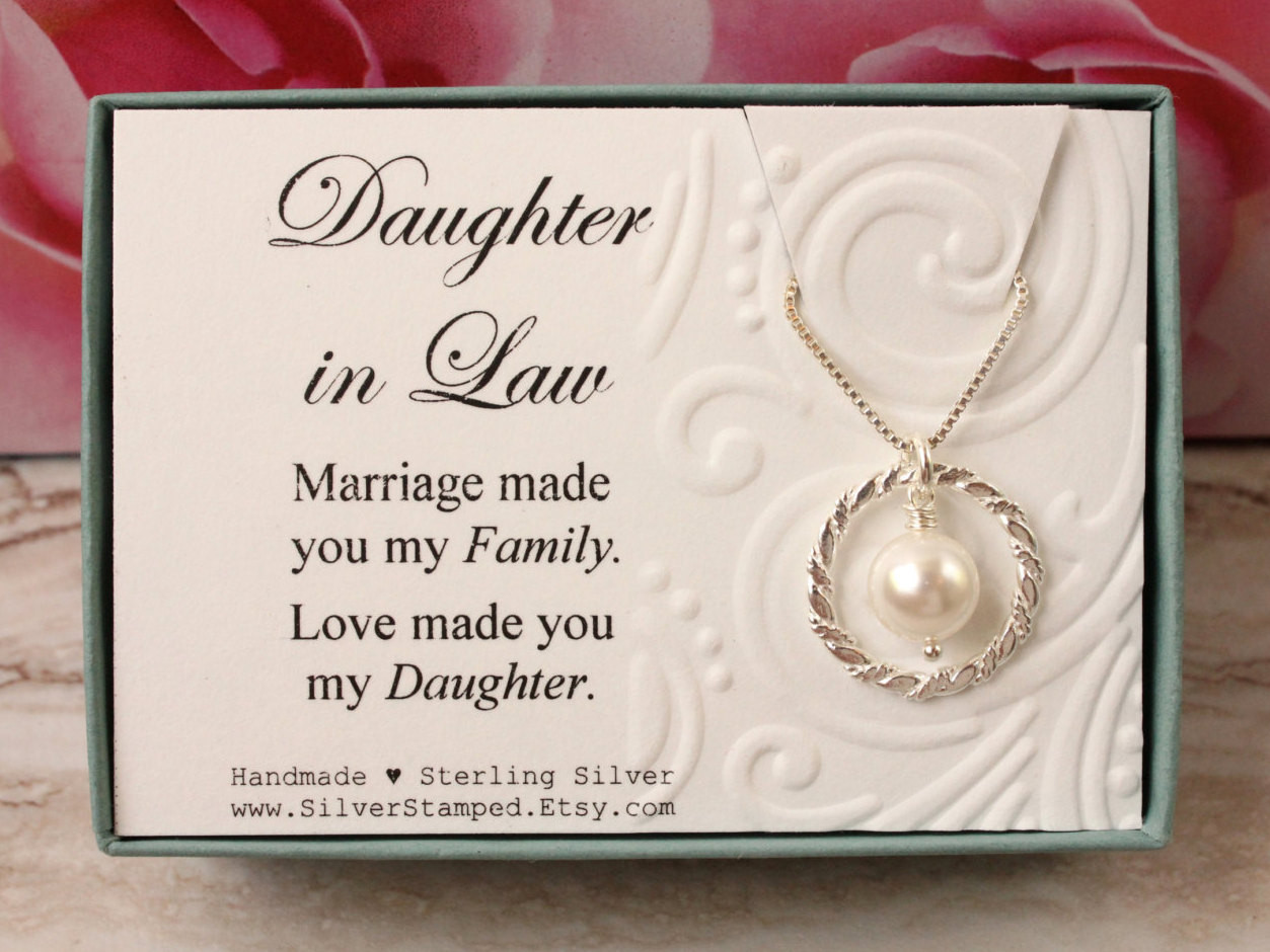 Gift Ideas For Future Mother In Law
 Daughter in Law Gift from Mother in Law Sterling silver