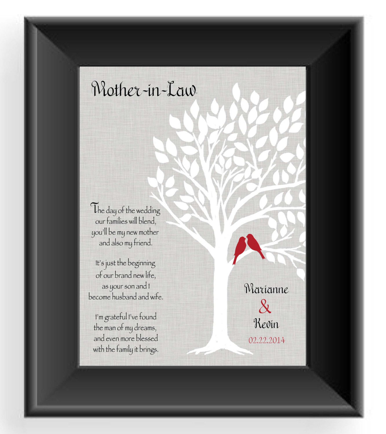 Gift Ideas For Future Mother In Law
 Wedding Gift for Mother In Law Future Mom In Law Gift