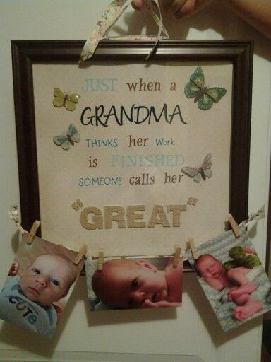 Gift Ideas For New Grandmothers
 Great Grandma t
