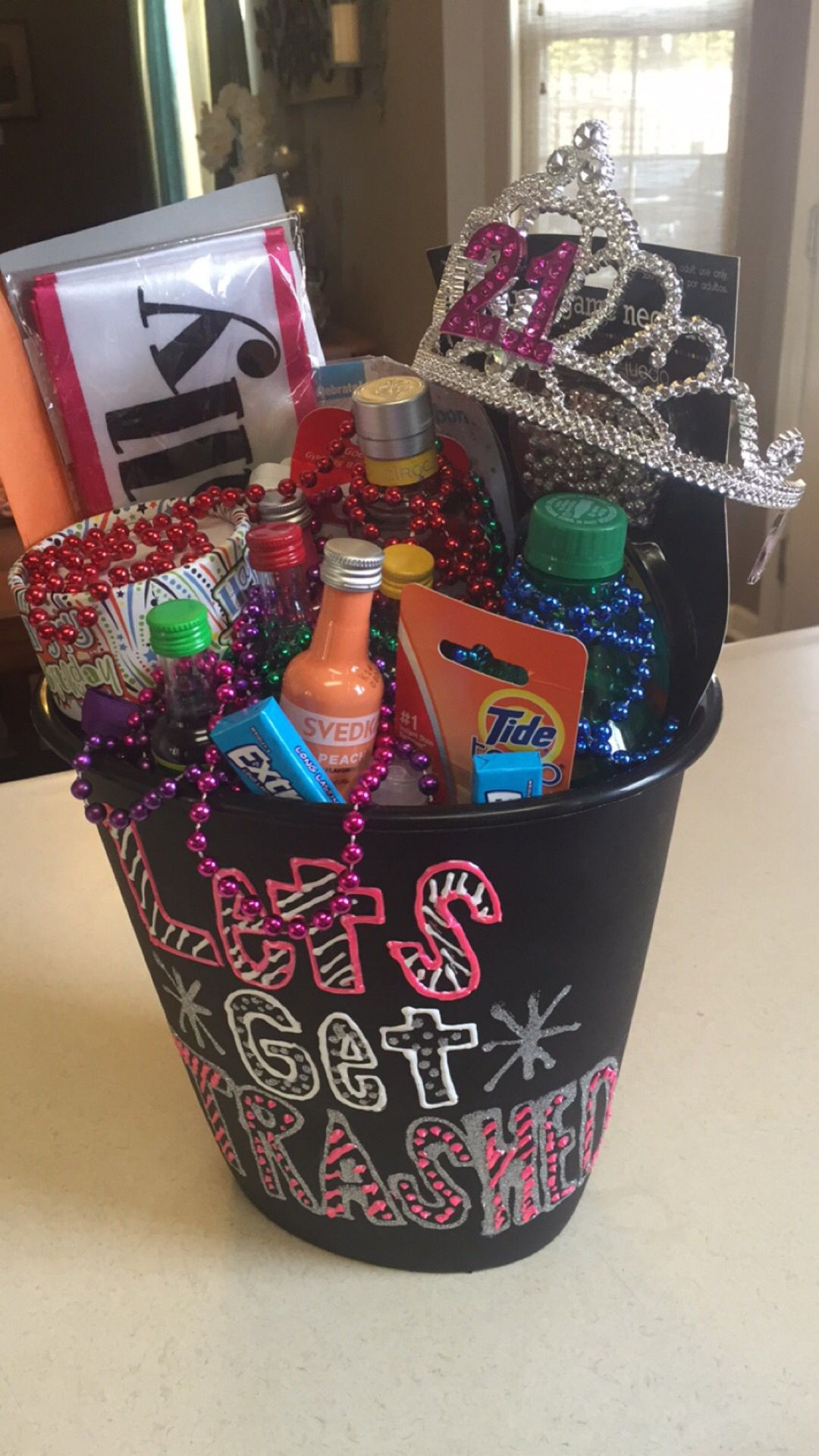 Gifts For 21st Birthday For Her
 21st birthday t In a trash can saying "let s