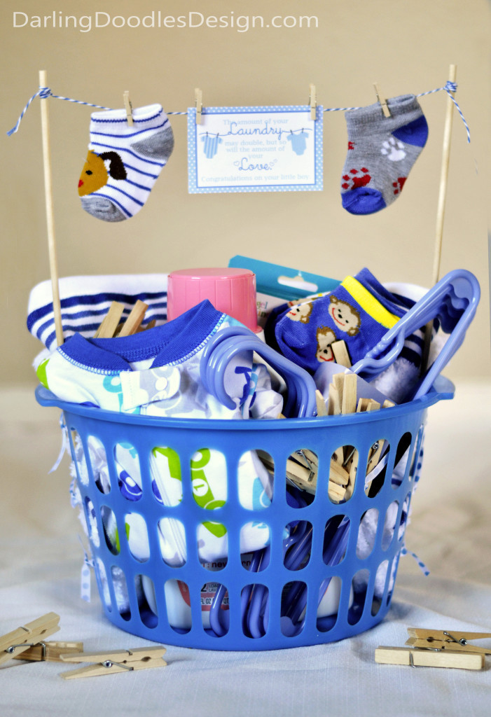 Gifts For Baby Shower Boy
 Loads of Love and Laundry Darling Doodles