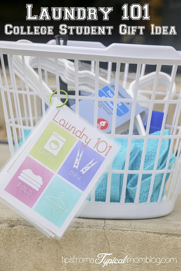 Gifts For College Kids
 Laundry 101 Printable Gift for College Students