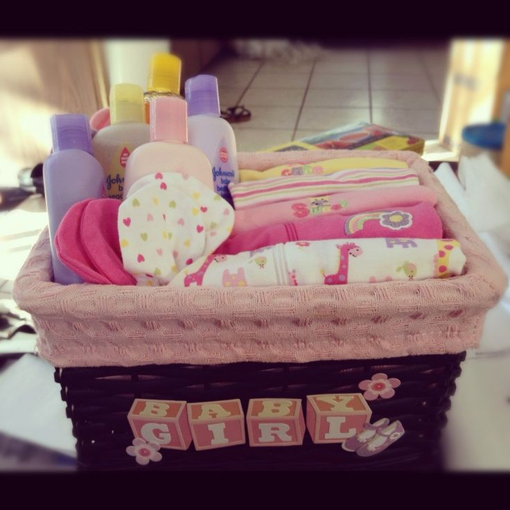 Gifts For Girl Baby Shower
 Homemade DIY t basket baby shower for girls