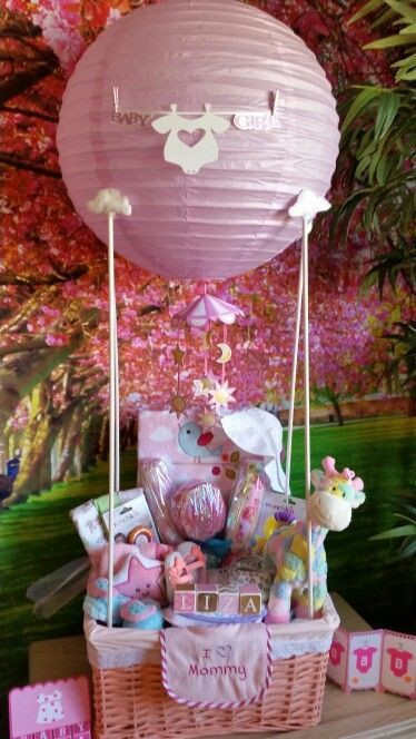 Gifts For Girl Baby Shower
 Hot Air Balloon Hamper