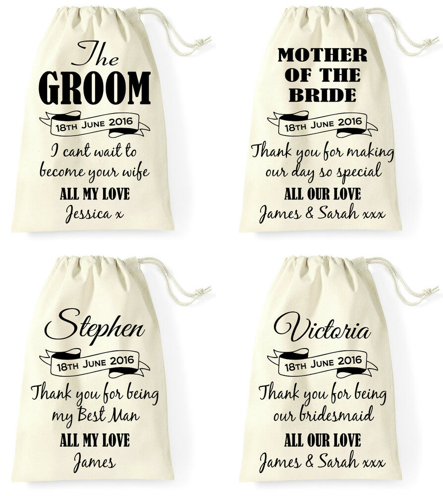 Gifts For Groom To Give Bride On Wedding Day
 Personalised Wedding Day Gift Bag Groom Bride Best Man