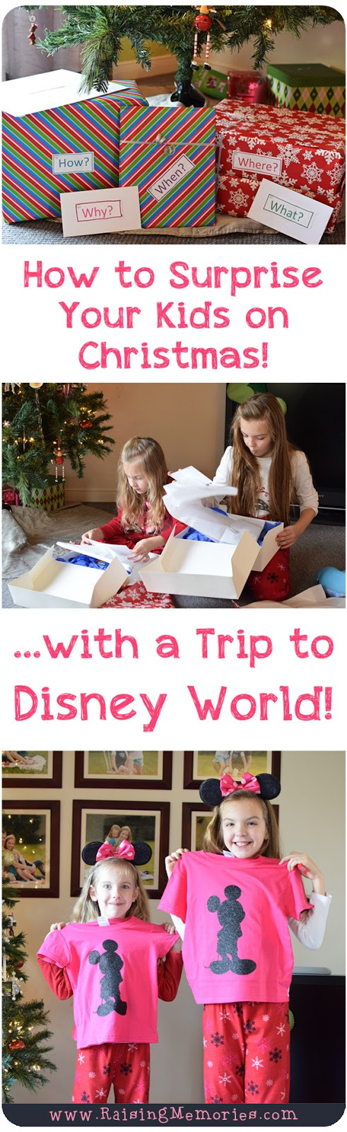Gifts For Kids Going To Disney
 How to Surprise Your Kids on Christmas with a Trip to