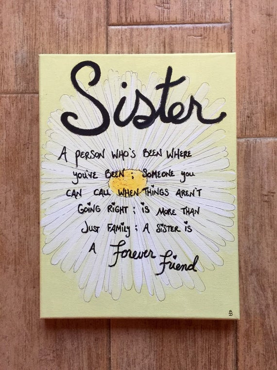 Gifts For Sister Birthday
 Sister t t for sister sister canvas wall signs for