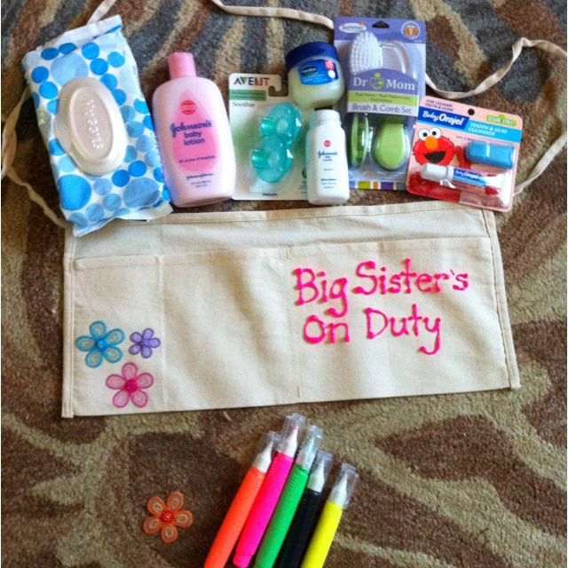 Gifts From New Baby To Big Sister
 Big Sister shower t saw this idea online and made it