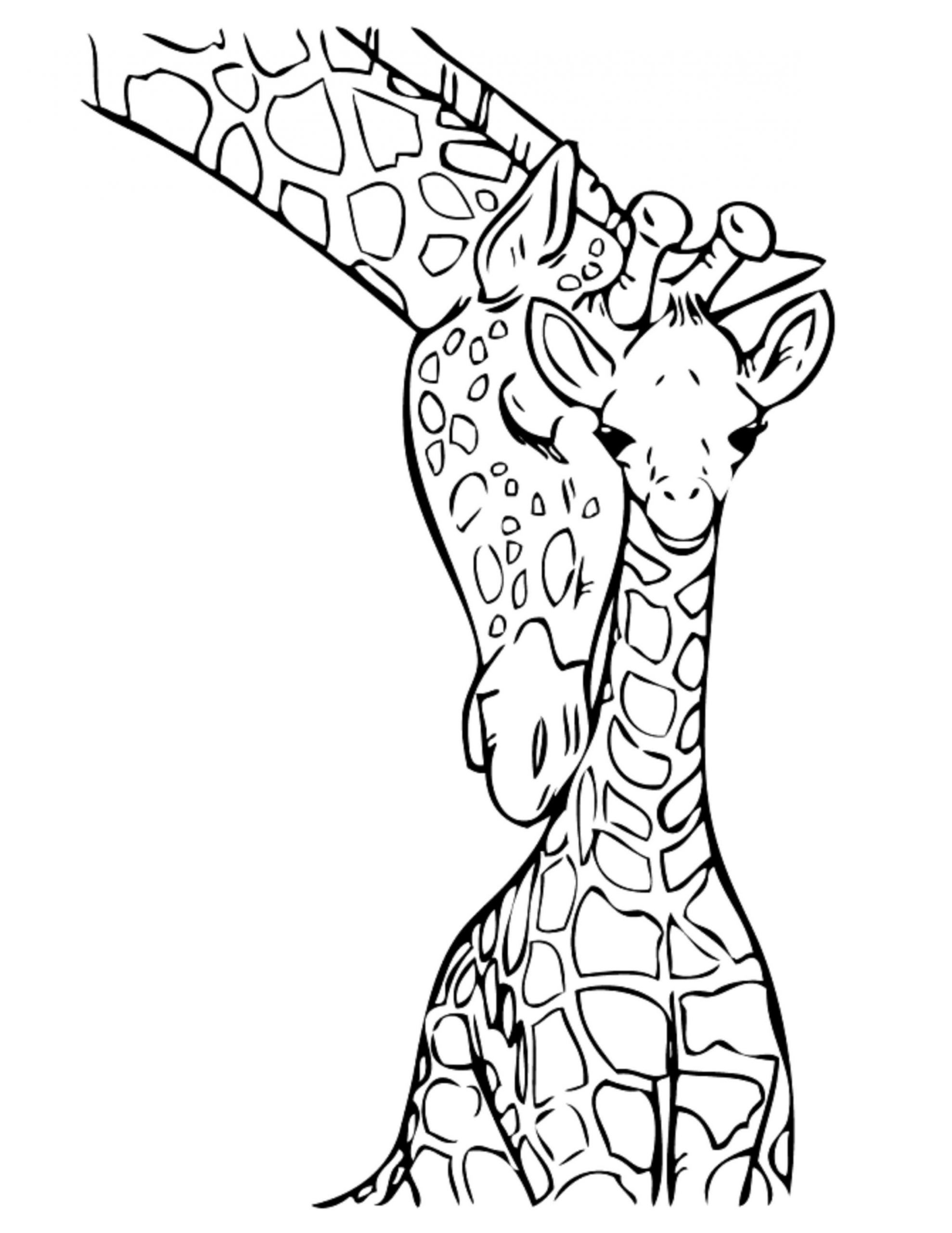 Giraffe Coloring Pages For Adults
 Giraffe Coloring Pages